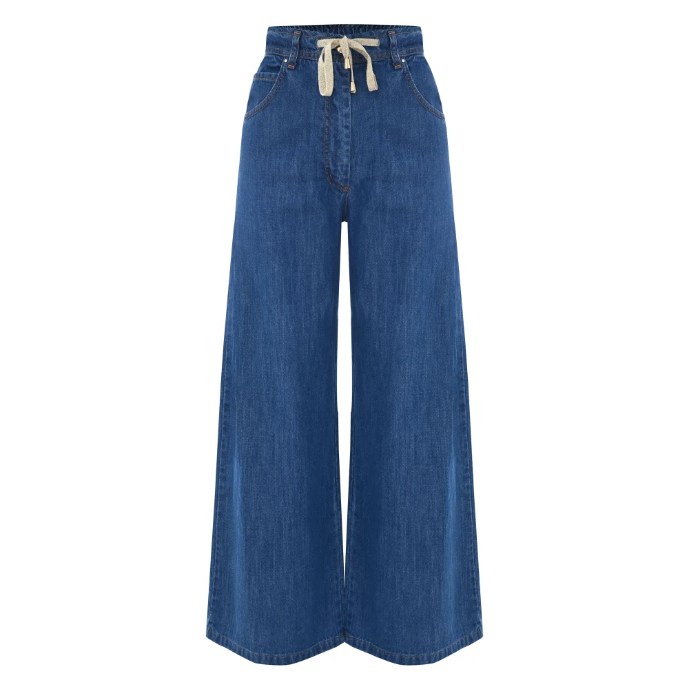 Kocca Stijlvolle Wide Leg Jeans voor Vrouwen Blue Dames