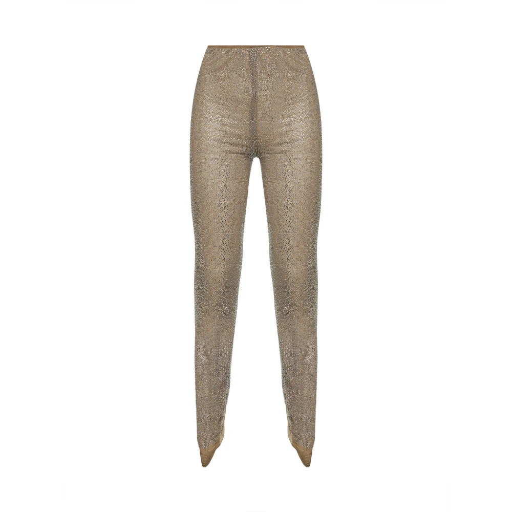 Giuseppe Di Morabito Beige Leggings, Female, S, Crystal Leggings