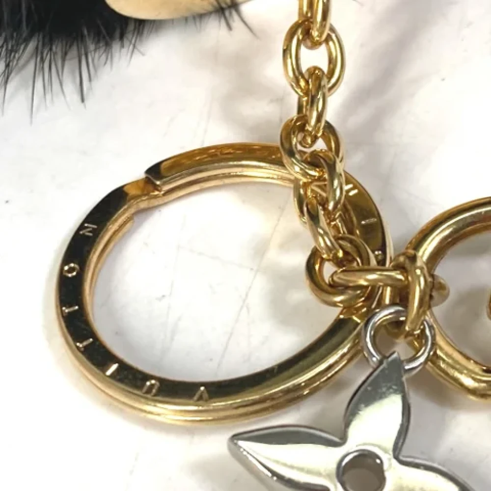Louis Vuitton Vintage Pre-owned Fabric key-holders Black Dames