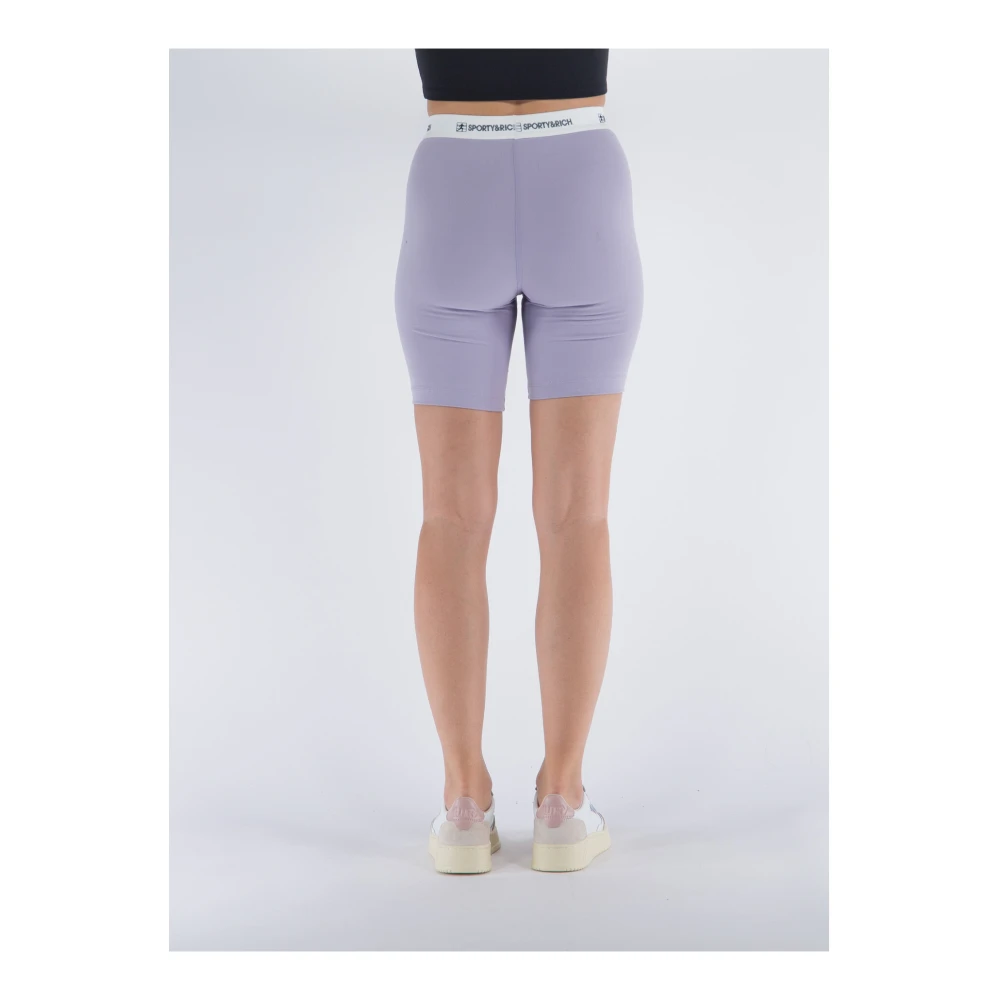 Sporty & Rich Sporty Biker Shorts Purple Dames
