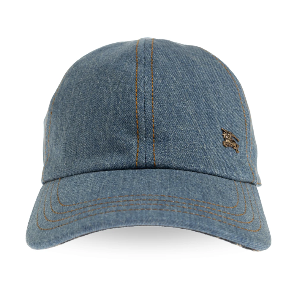 Burberry Men's Blue Denim Baseball Cap - Hats & Caps - M - Accessories