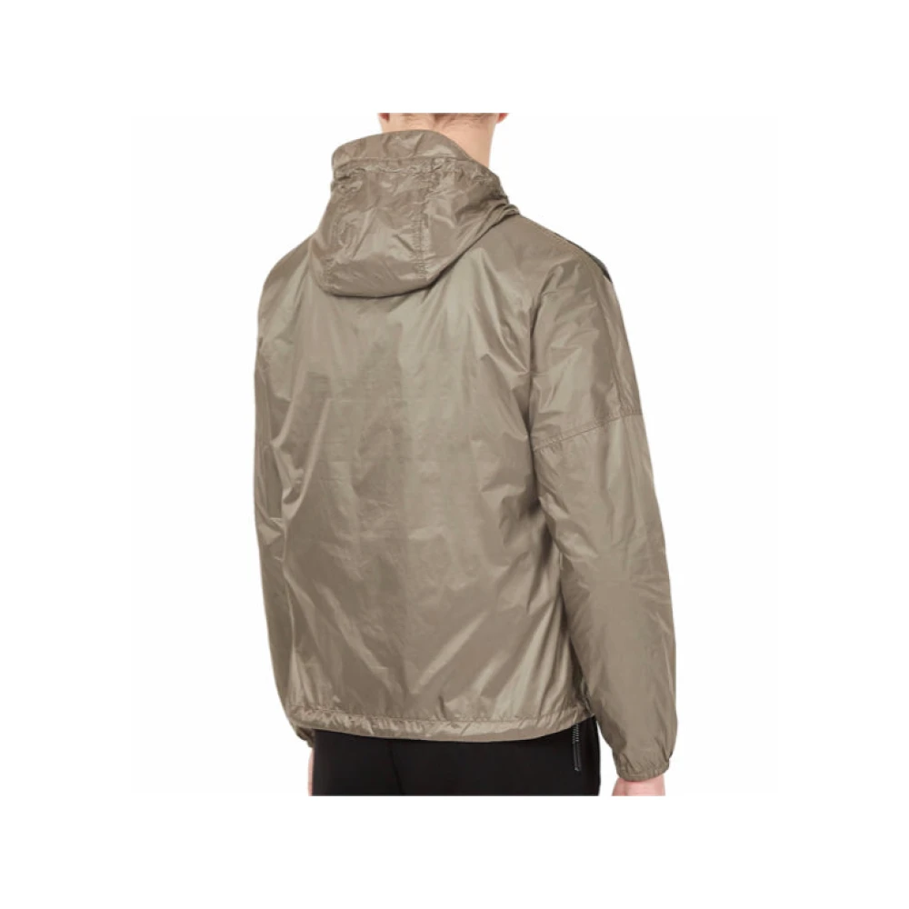 Armani Nylonjas met Maxi Logo Beige Heren