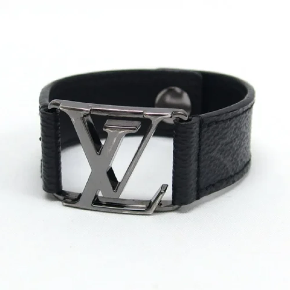 Louis Vuitton Vintage Pre-owned Tyg armband Black, Dam