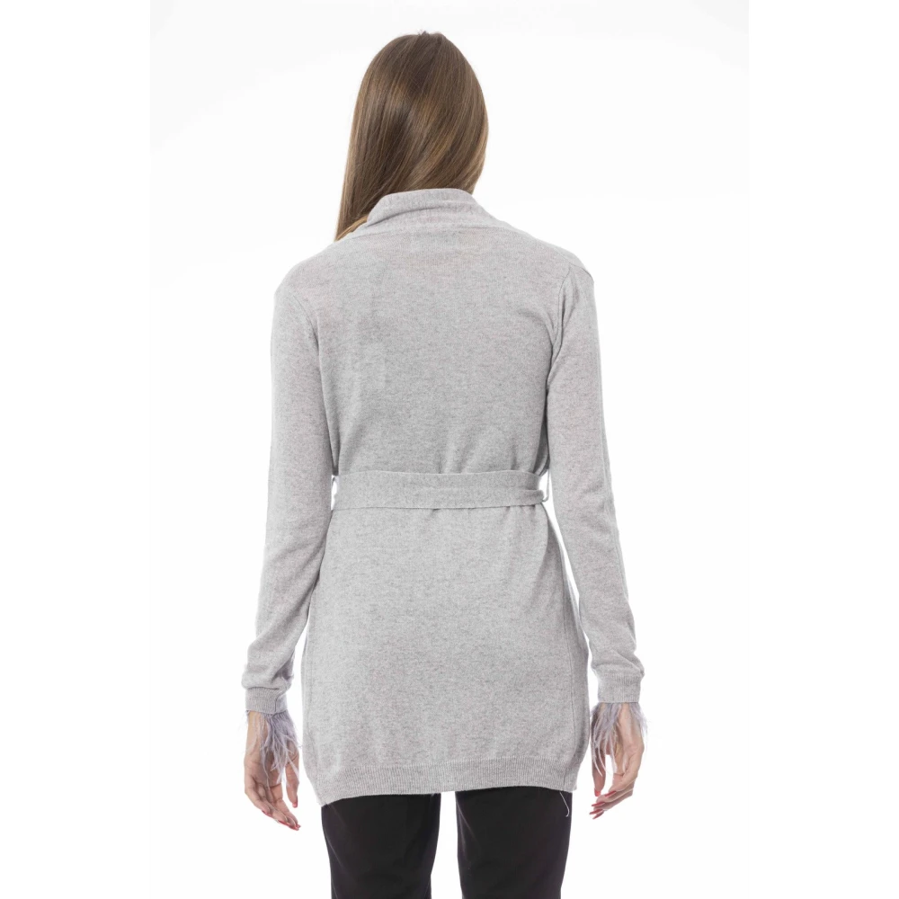 Baldinini Veren Ceintuur Vest Lange Mouw Gray Dames