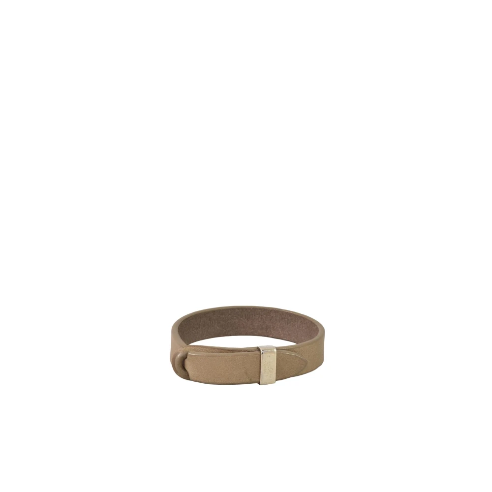 Orciani Läderarmband Beige, Herr