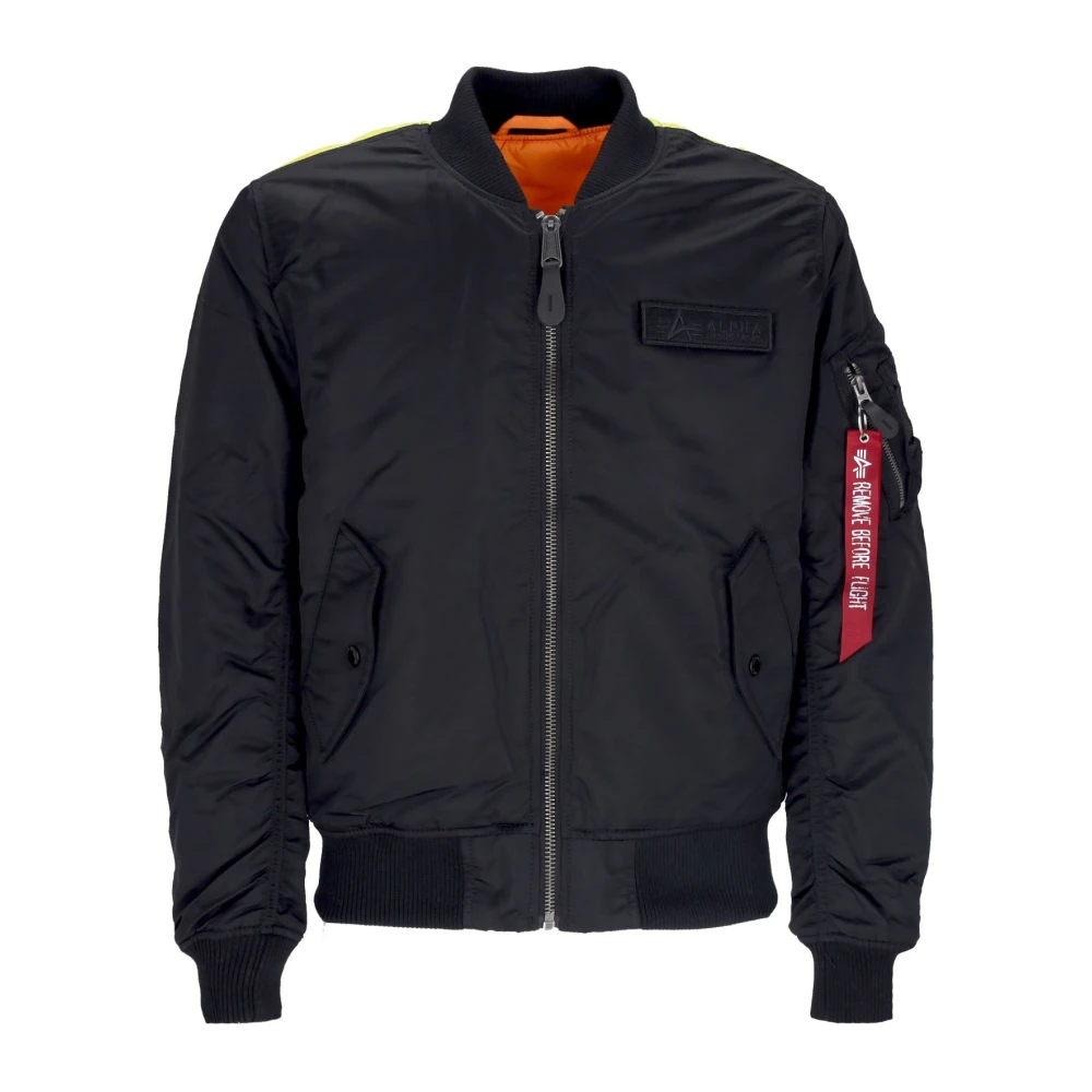 Reversible Bomber Jacket Black Fighter Squadron