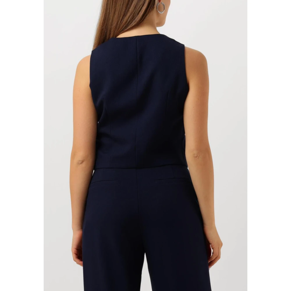 Notre-v Donkerblauwe Elegante Gilet Blue Dames