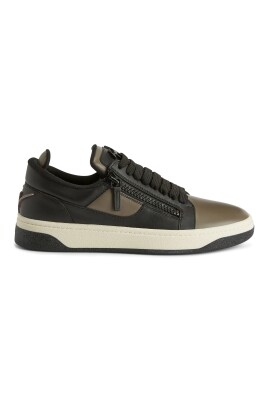 baskets-casual-en-cuir-gris