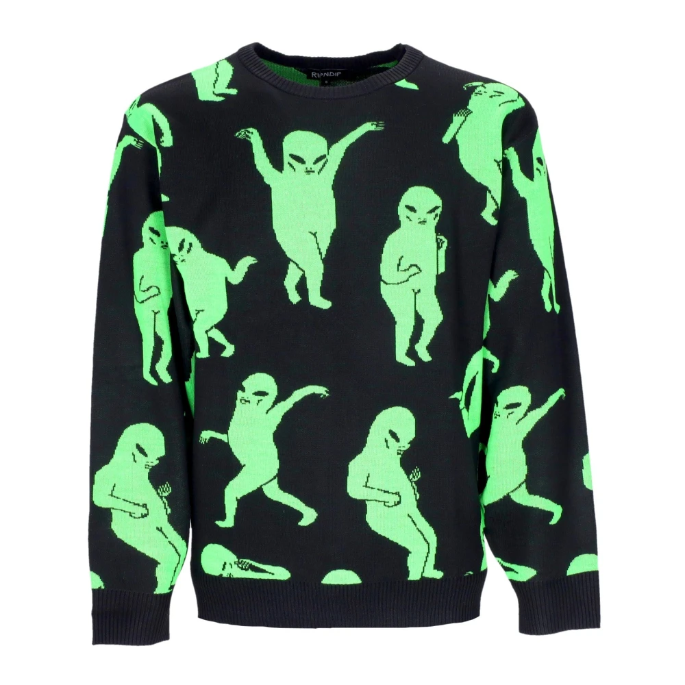 Ripndip Alien Dance Party Gebreide Trui Zwart Black Heren