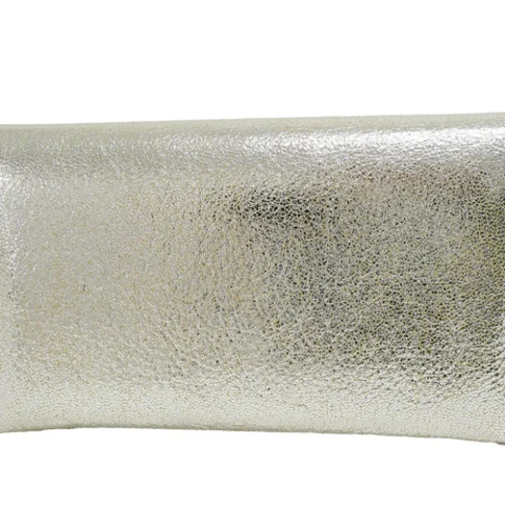 Jimmy Choo Pre-owned Leather shoulder-bags Beige Dames