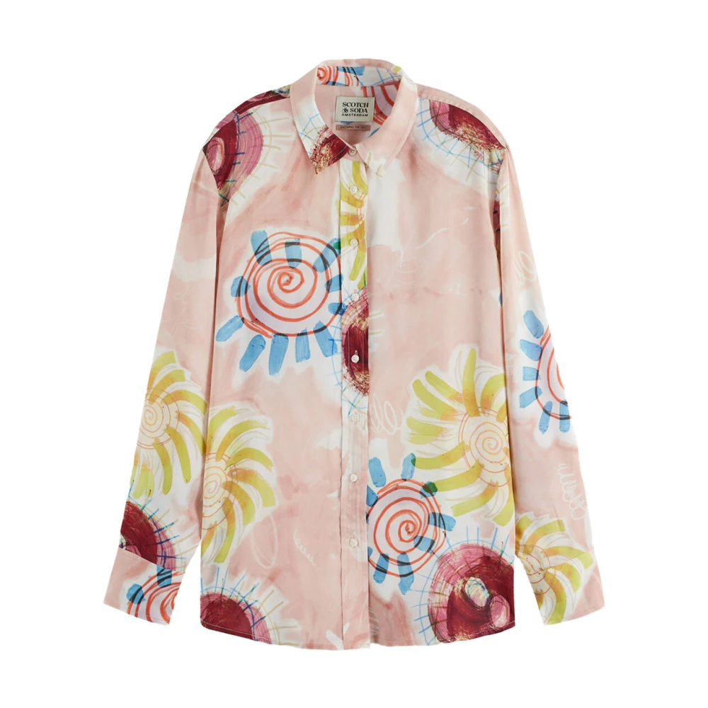 Scotch & Soda Gedrukt losvallend overhemd Multicolor Dames