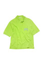 polo-vert-citron-pique-avec-coutures
