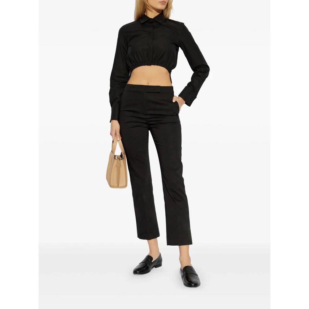 Max Mara Elegante Nero Okra Jurk Black Dames