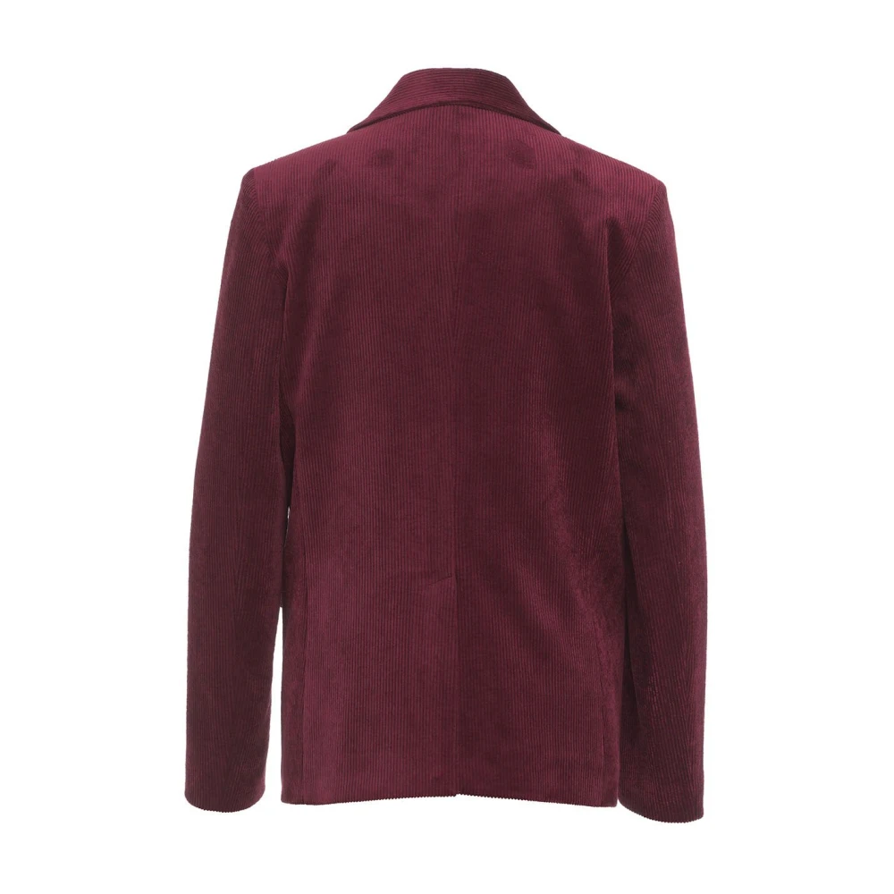 8pm Rode Corduroy Blazer Lafayette Red Dames
