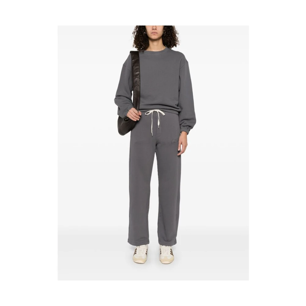 Autry Antracietgrijze Sweater met ronde hals Gray Dames