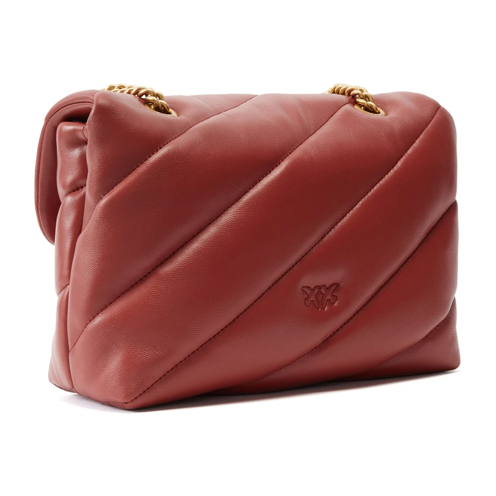pinko Oranje Schoudertas met Quilting Orange Dames
