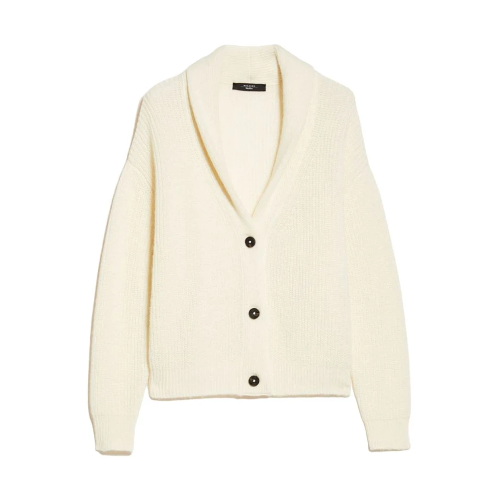 Max Mara Weekend Witte Vacillo Sweaters White Dames