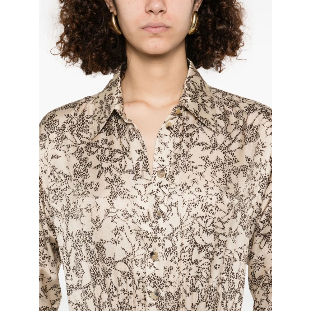 Golden Goose Multikleur Jurk met Voorknoopsluiting Multicolor Dames