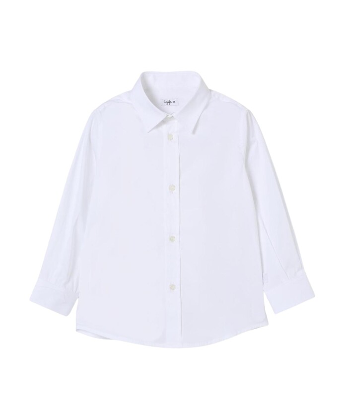 kinderen-wit-button-up-shirt