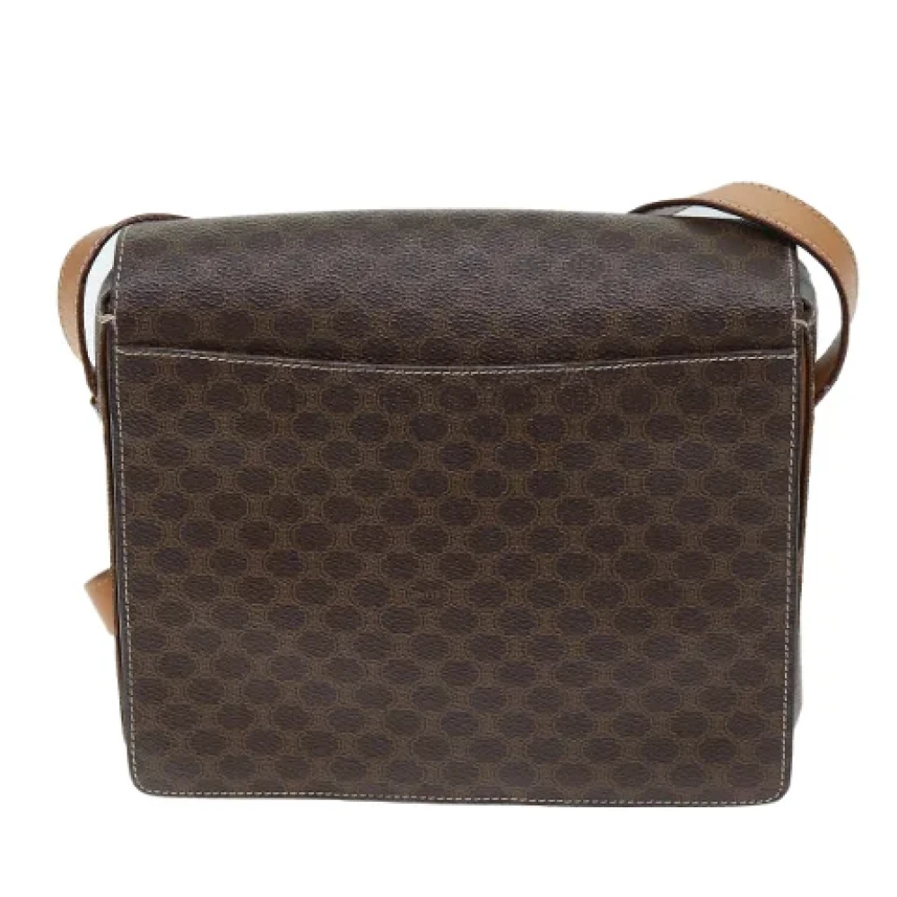 Celine Vintage Pre-owned Leather shoulder-bags Brown Dames