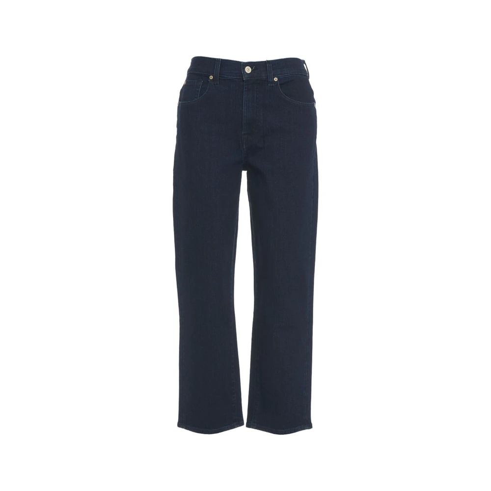 7 For All Mankind Jeans Straight Bleu Blue Dames