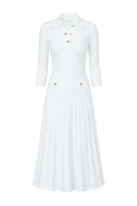 Polo Flare Midi Dress