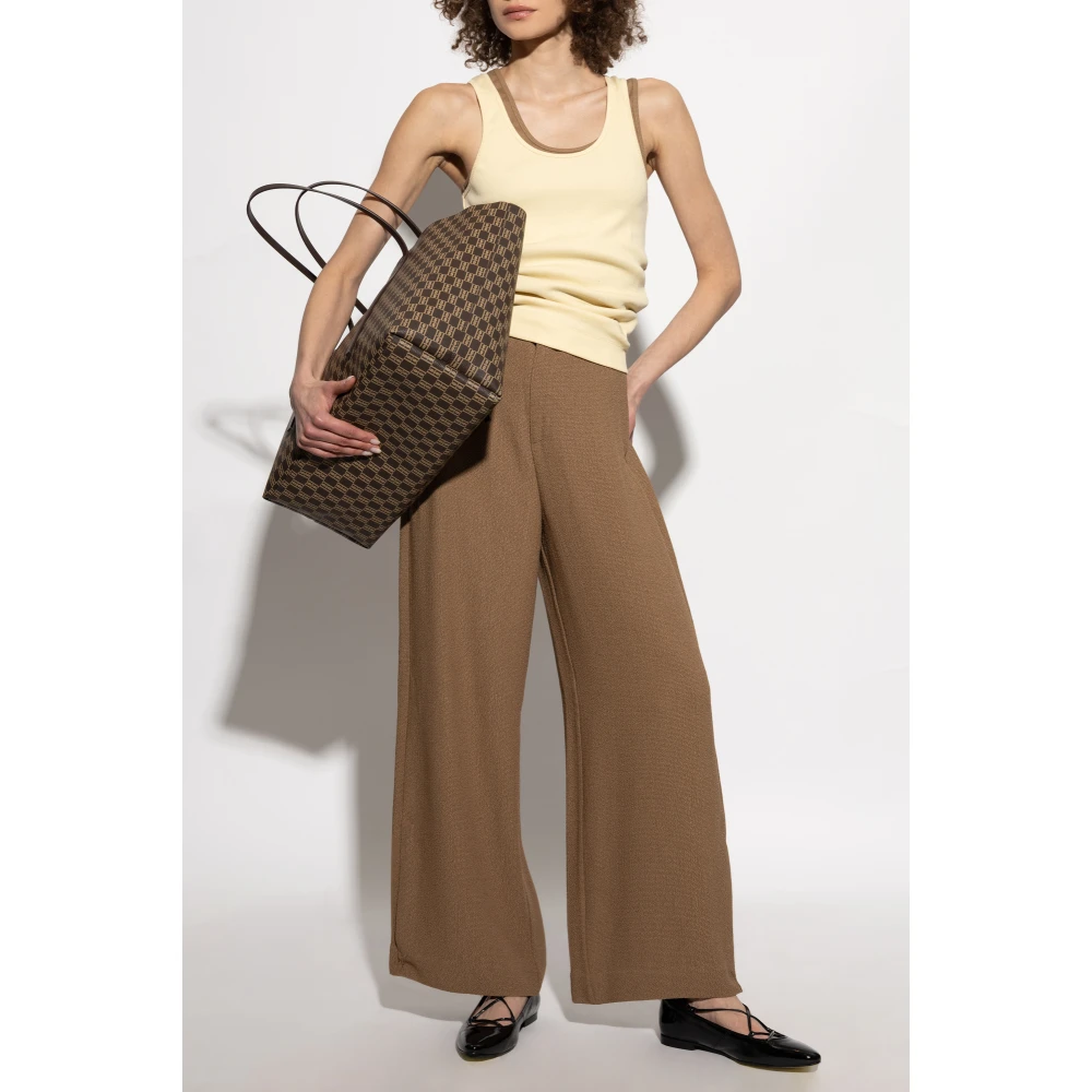 By Malene Birger Geribbelde top Anisa By Herenne Birger Yellow Dames