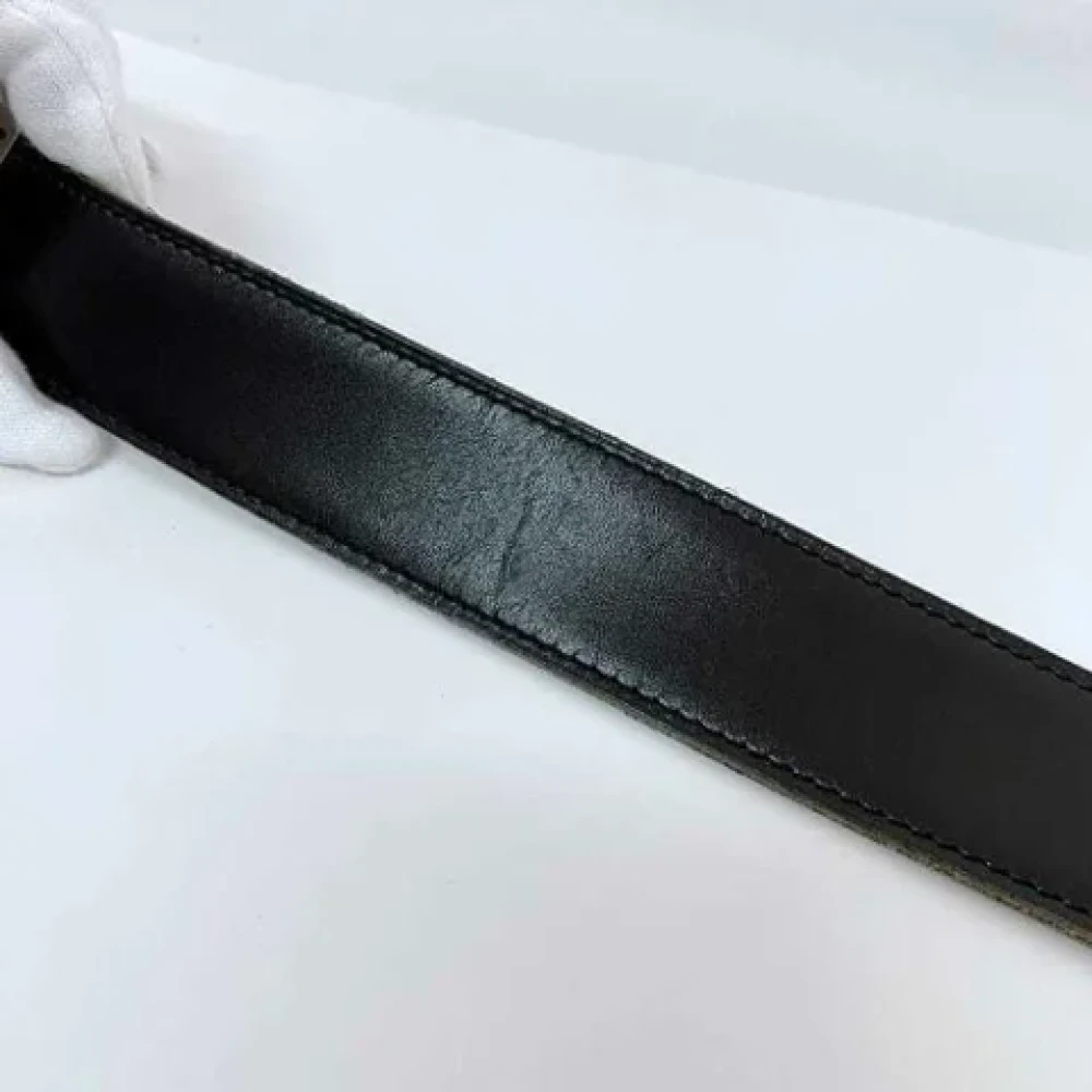 Hermès Vintage Pre-owned Leather belts Black Heren