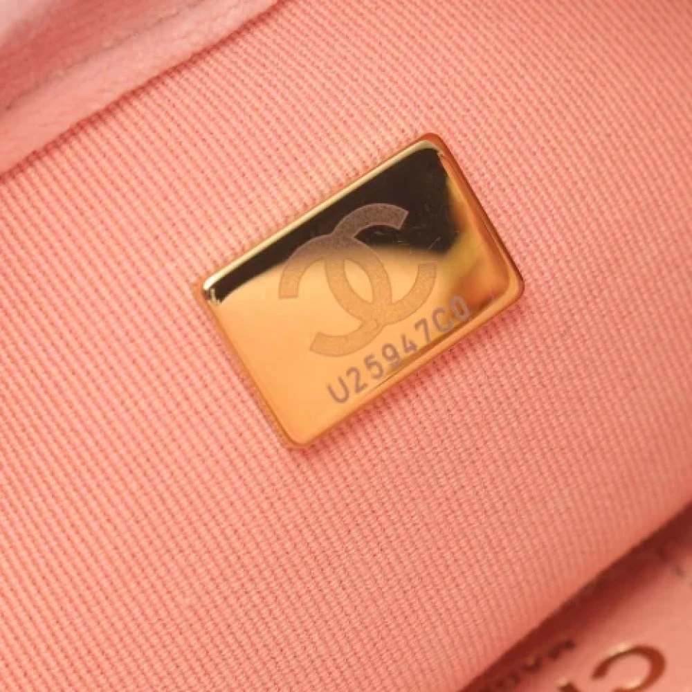 Chanel Vintage Pre-owned Fabric chanel-bags Pink Dames