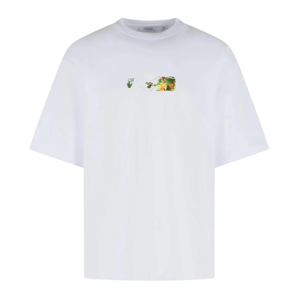 Off White Uomo Bianco Off - T-Shirt Con Stampa Logo - Tops - L - Immagine 3