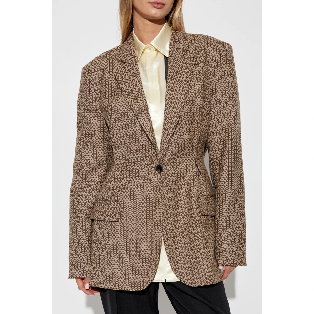 Moschino Wollen Blazer Beige Dames
