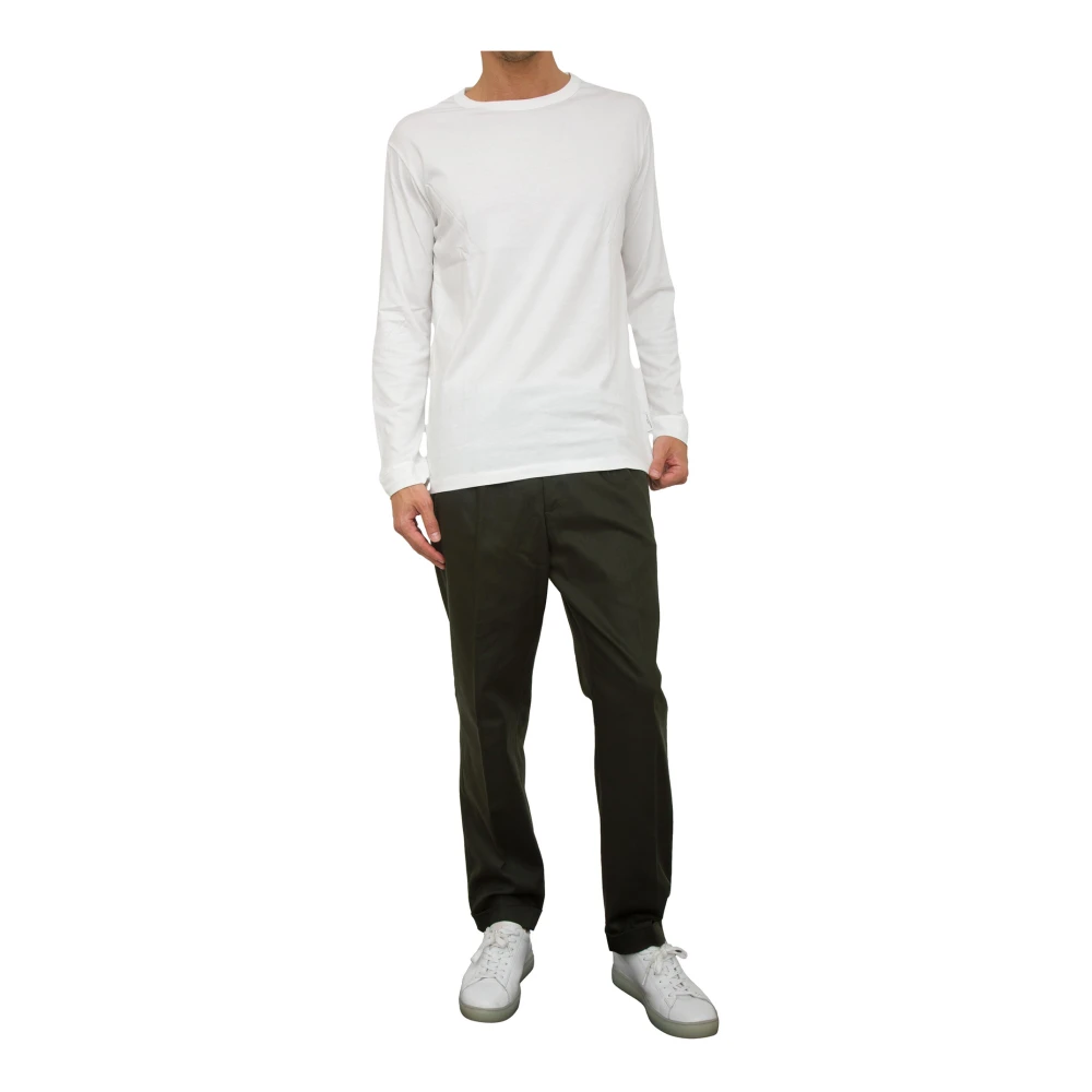Paolo Pecora Groene Stoffen Broek Green Heren