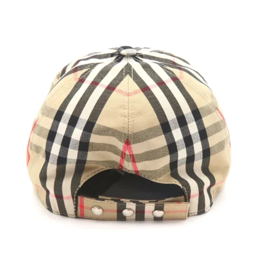 Burberry Vintage Pre-owned Cotton hats Beige Dames