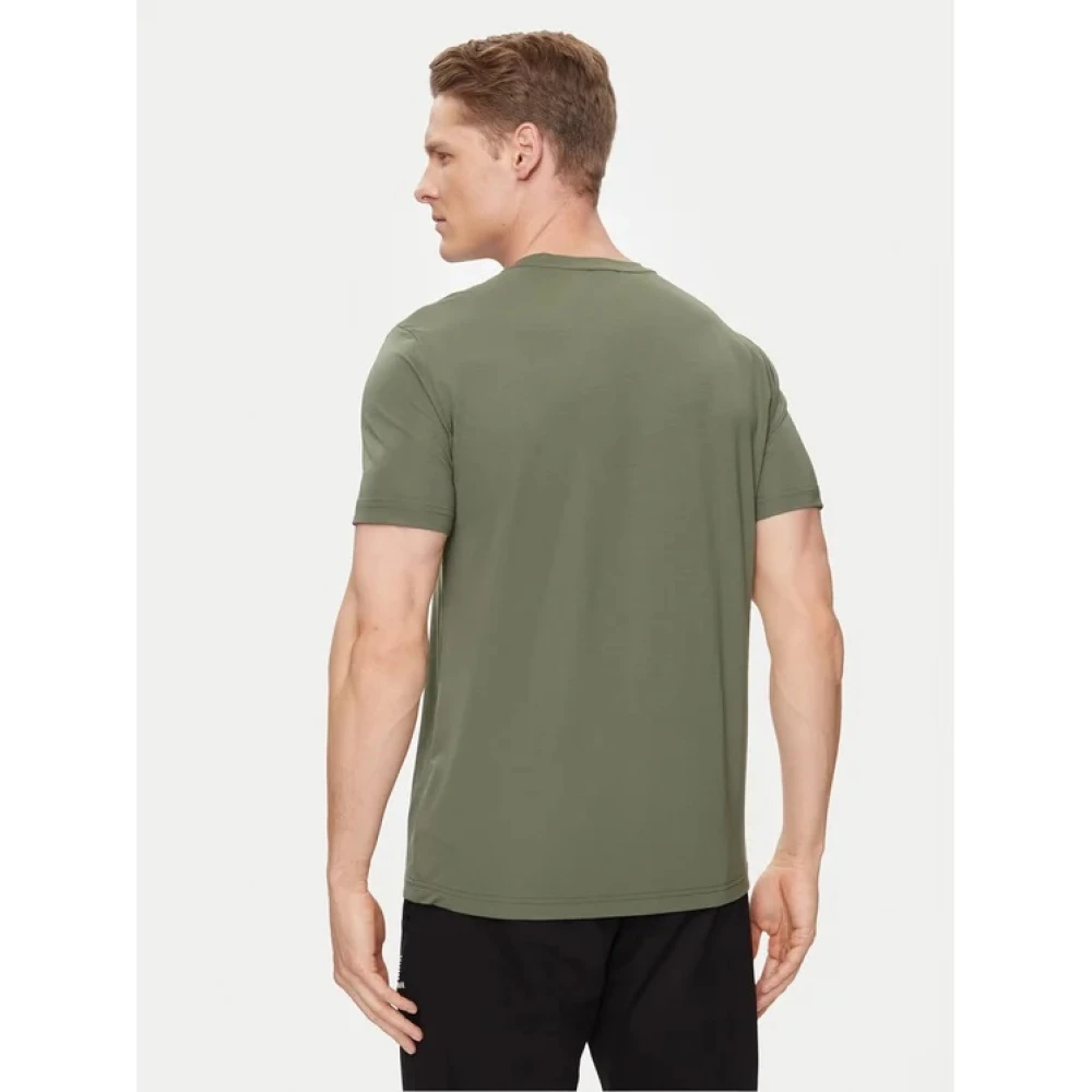Emporio Armani EA7 Casual Katoenen T-Shirt Green Heren