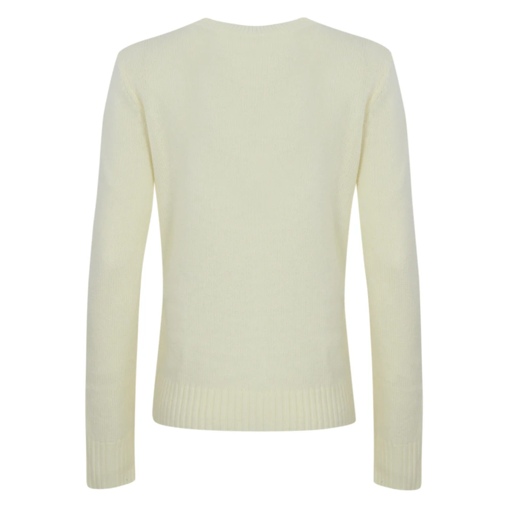 Twinset Geborduurde Wol-Kasjmier Sweaters Beige Dames