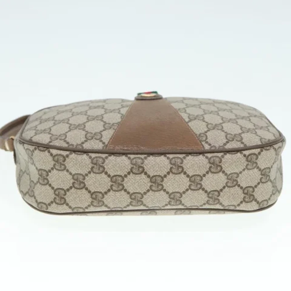 Gucci Vintage Pre-owned Leather clutches Beige Dames