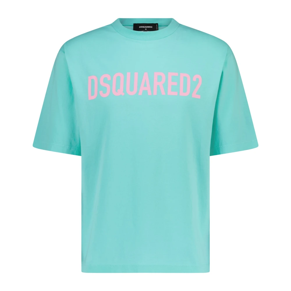 Dsquared2 Logo-Print T-Shirt Green Heren
