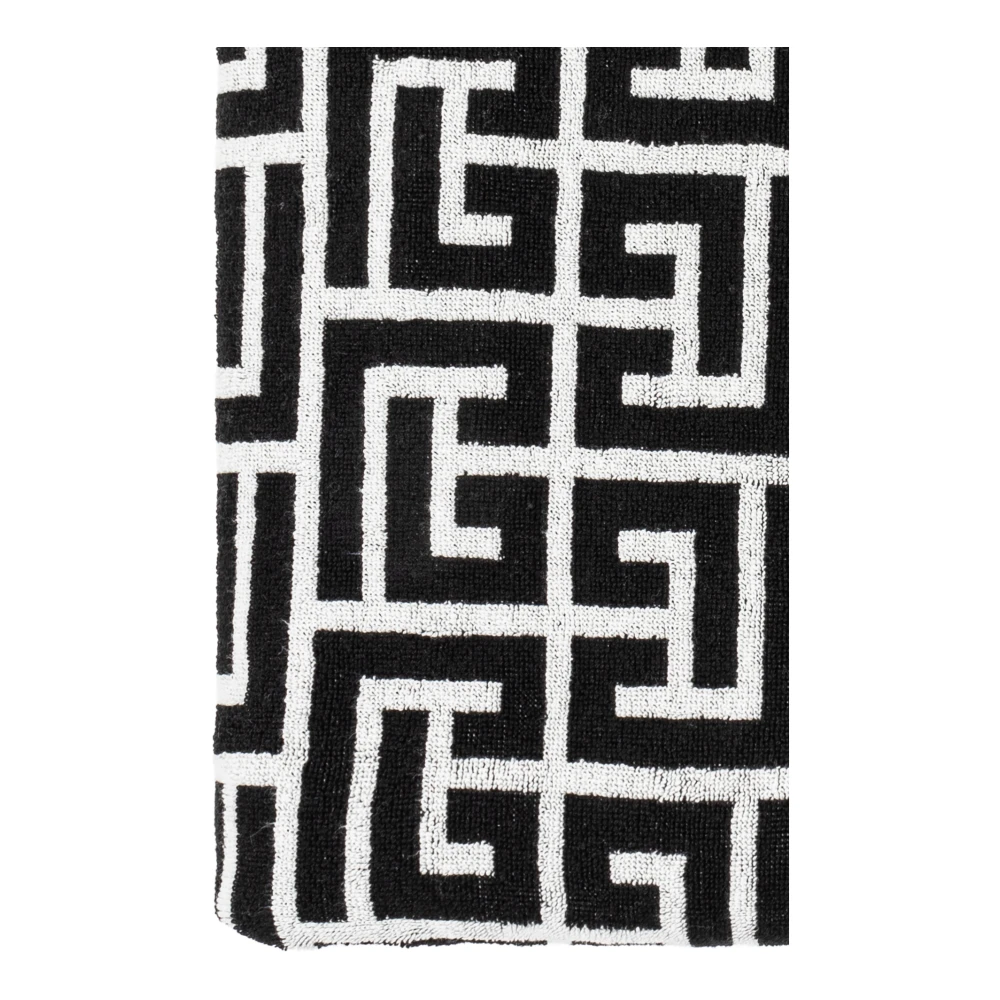 Balmain Monogram handdoek Black Heren