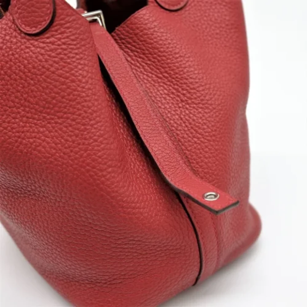 Hermès Vintage Pre-owned Fabric handbags Red Dames