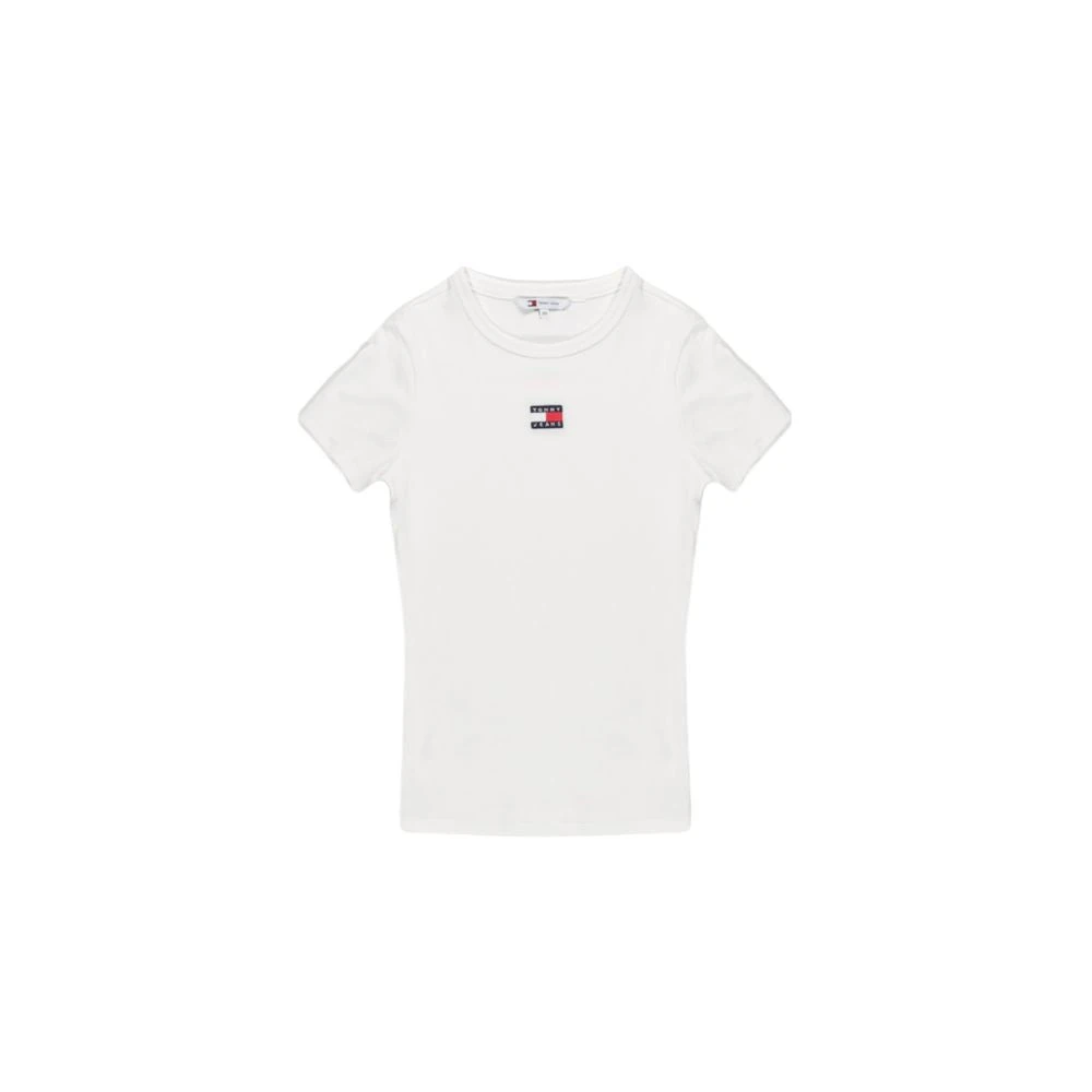 Tommy Jeans Korte mouw gerecycled katoenen T-shirt White Dames