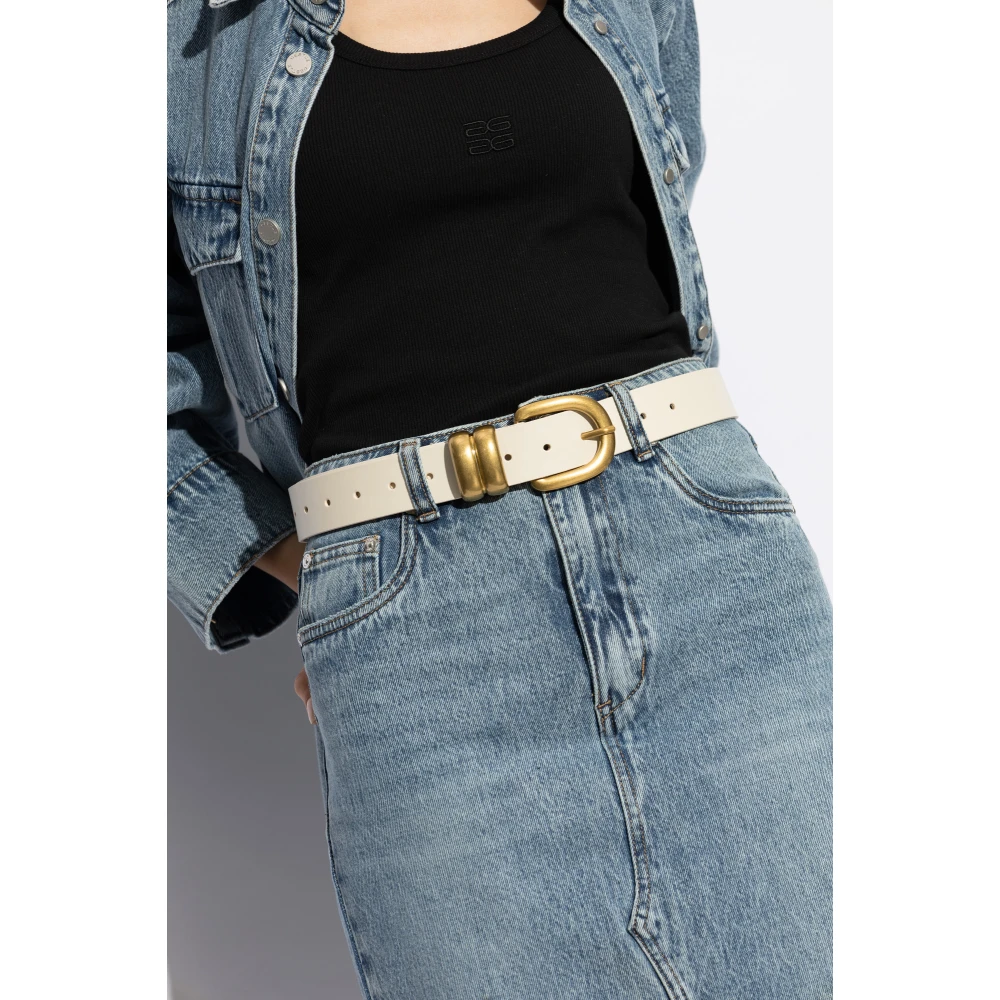 By Malene Birger Leren riem By Herenne Birger White Dames