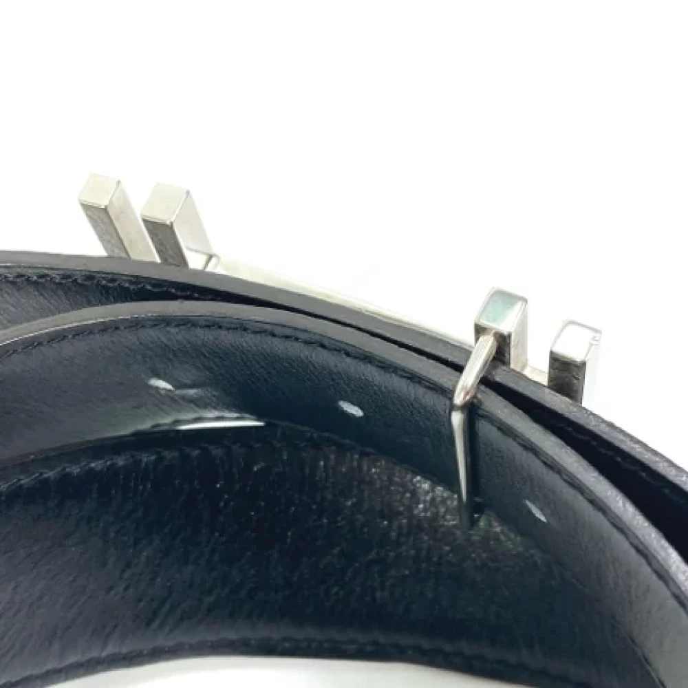 Hermès Vintage Pre-owned Leather belts Gray Dames