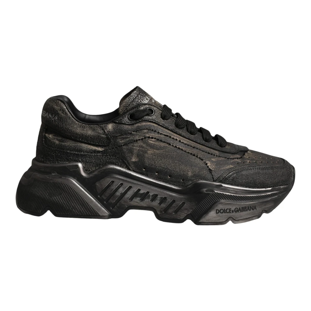 Dolce & Gabbana Black Daymaster Low Top Sneakers Shoes - EU37.5/US7 - Image 2