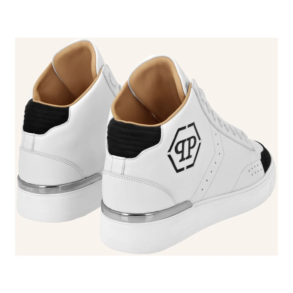 Philipp Plein Mid-Top Sneakers Hexagon