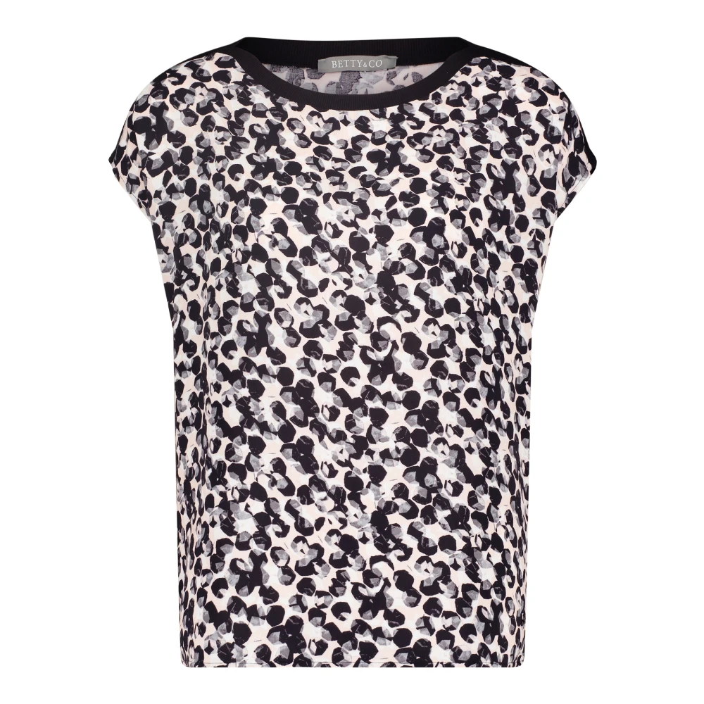 Betty & Co Grafische Print Blouse Shirt Multicolor Dames
