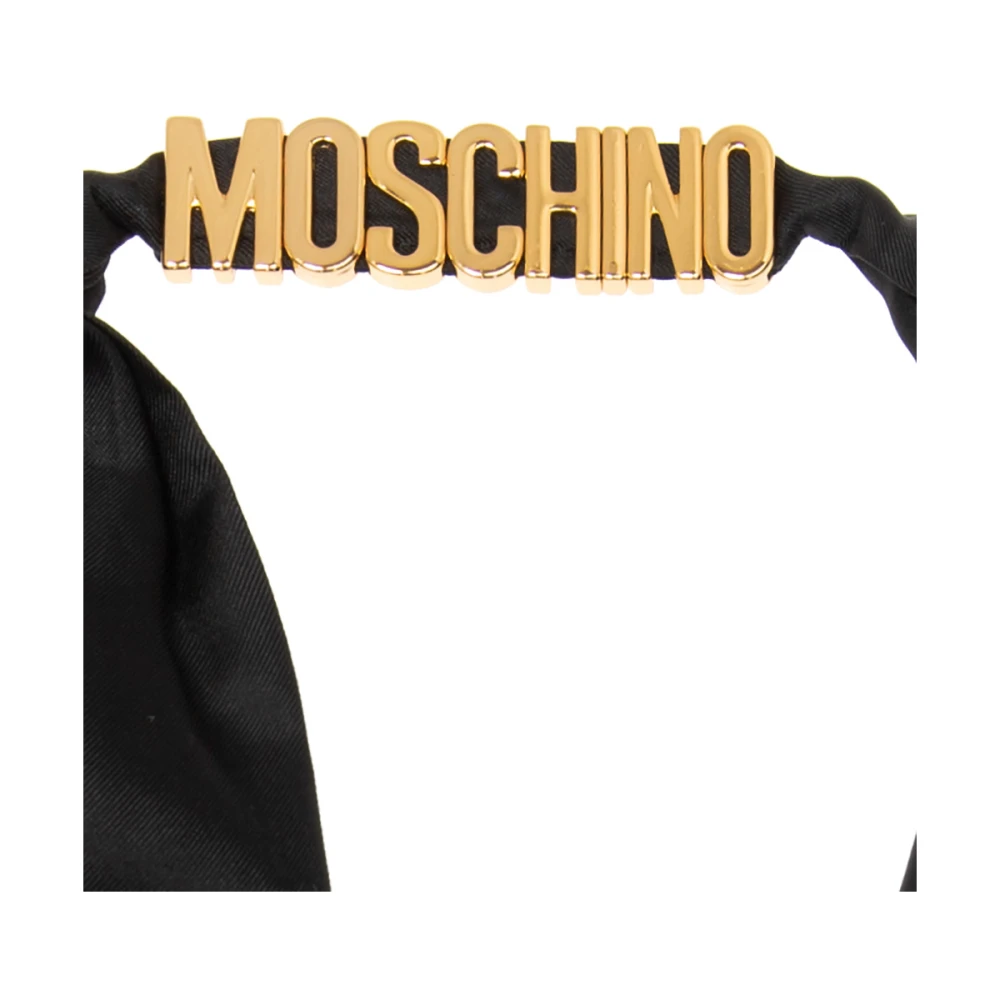 Moschino Zijden sjaal Black Dames