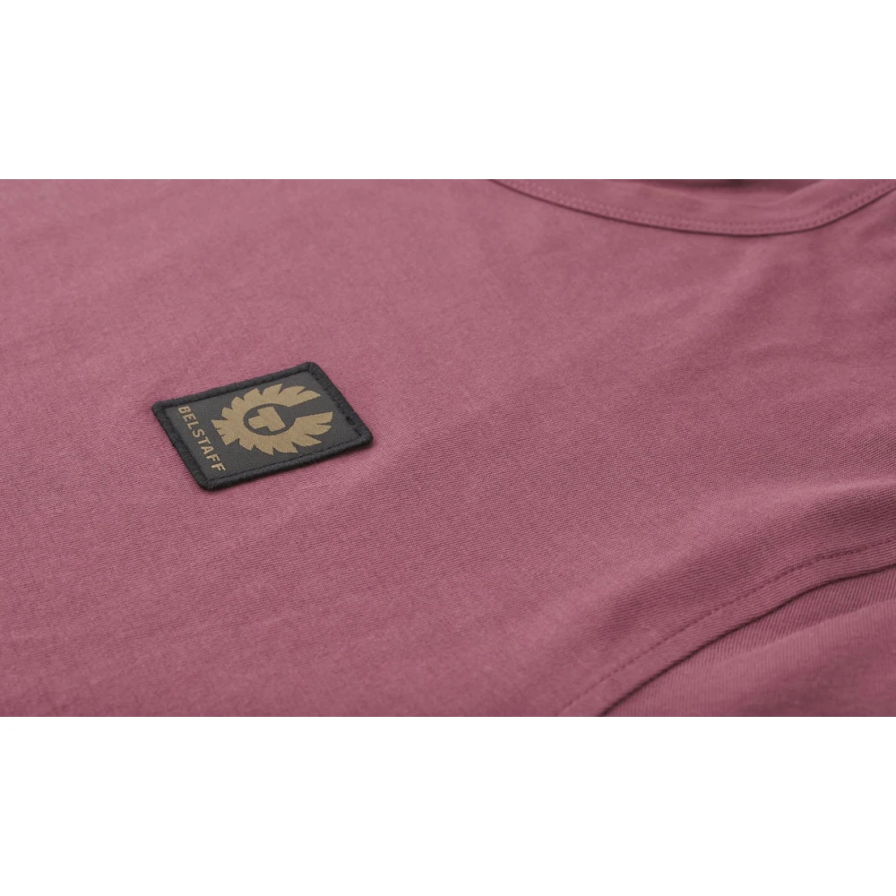 Belstaff Klassiek katoenen T-shirt met korte mouwen Red Heren