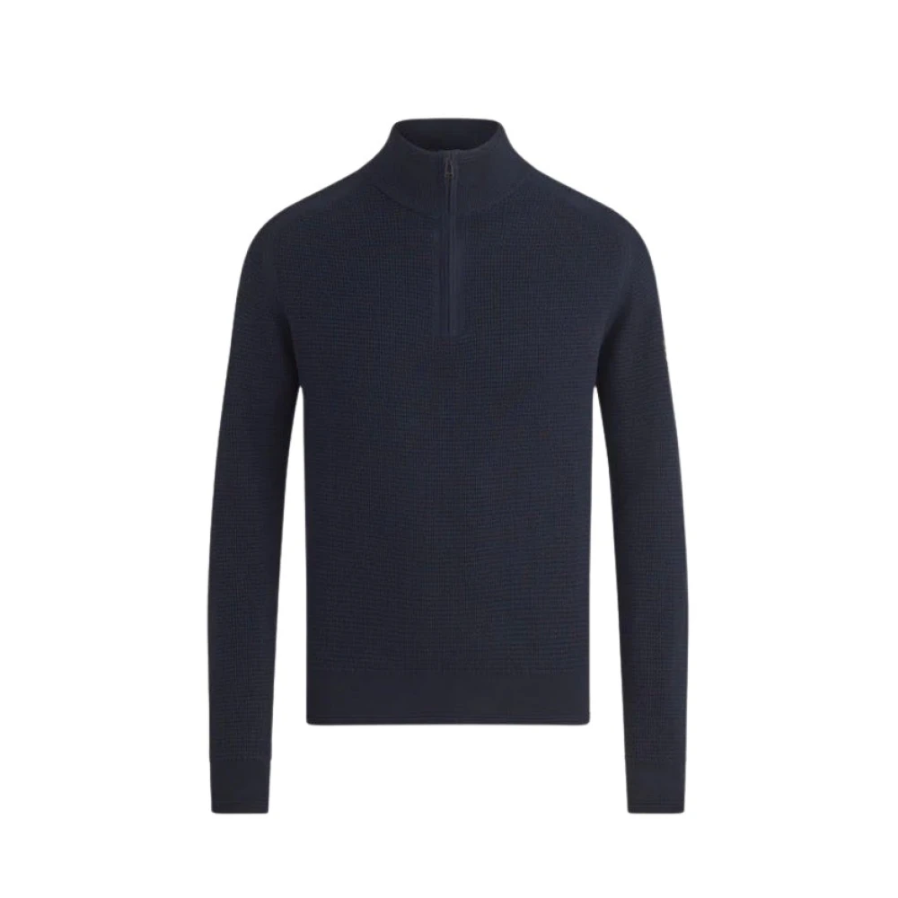 Belstaff Blauwe Quarter Zip Jumper Blue Heren