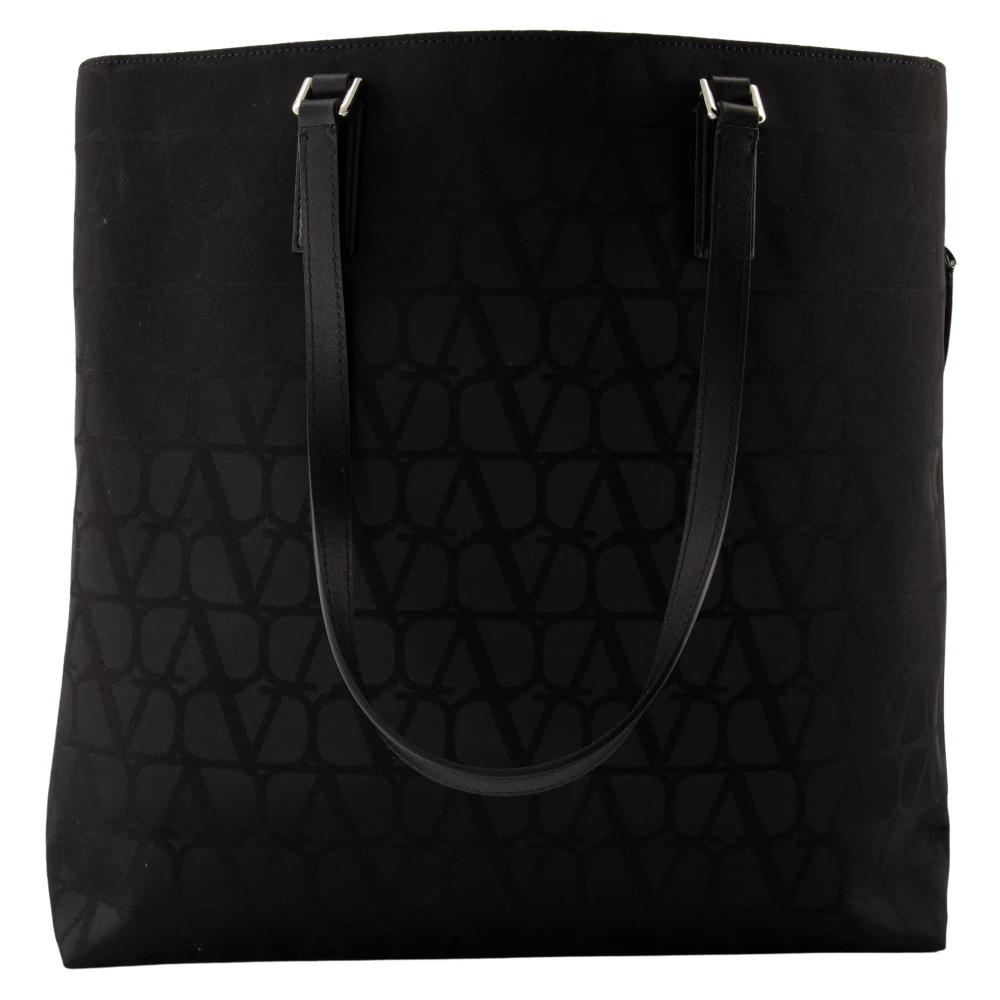 Valentino Garavani Iconografische nylon tote tas Black Heren