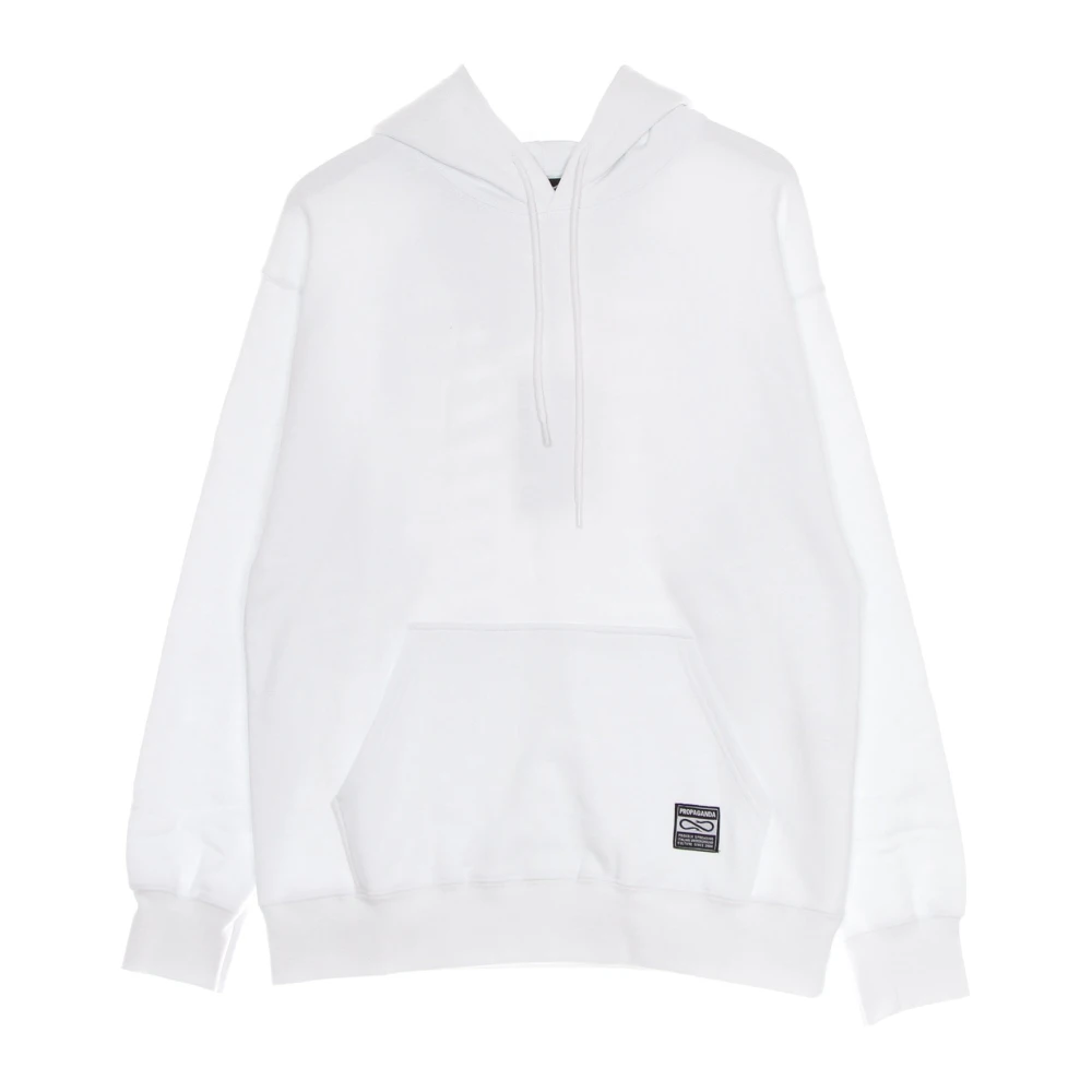 Propaganda Priesterhoodie met ribprint White Heren